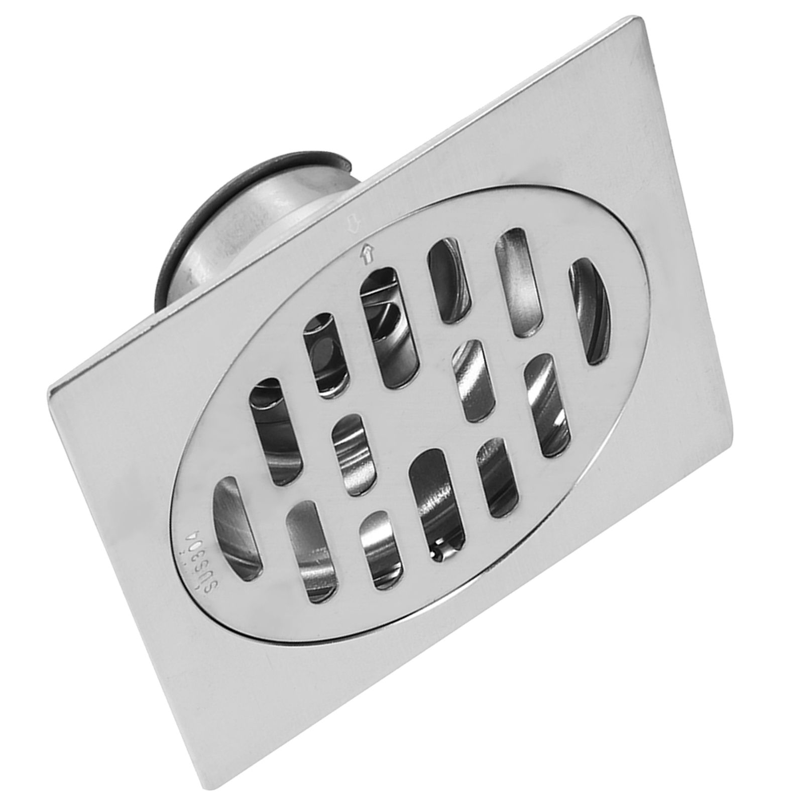 Thick Stainless Steel Square Antiodor Bathroom Floor Drain Cover Waste Gate view 3