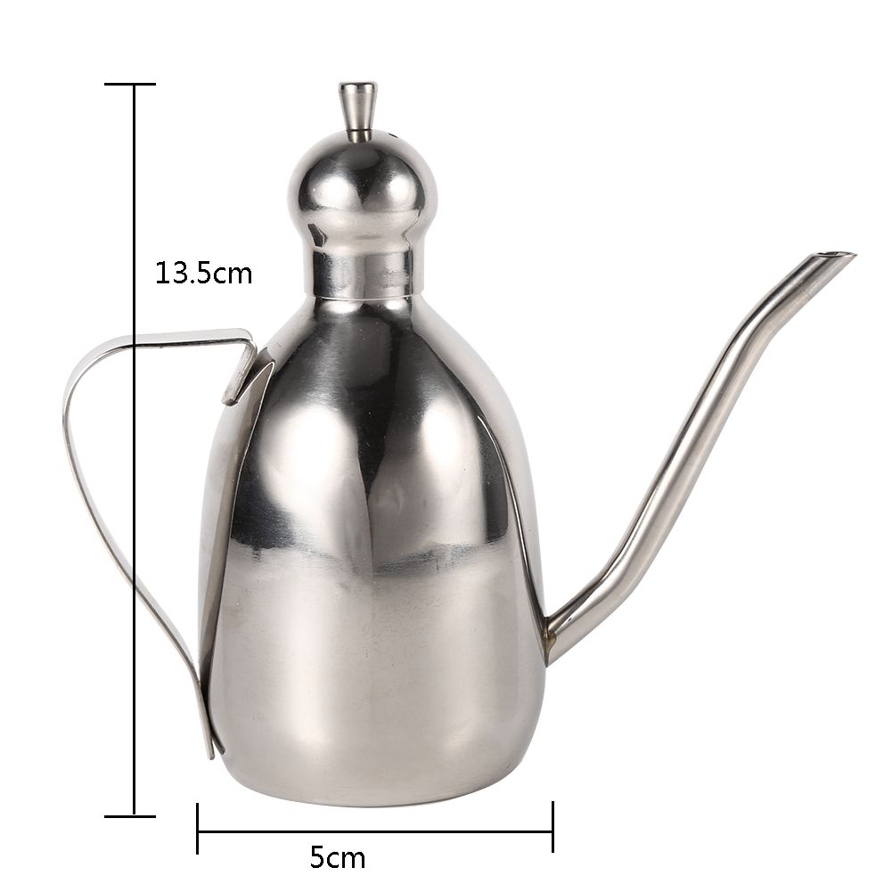 1Pc 0.35L Stainless Steel Olive Oil Dispenser Vinegar Pot Bottle Home Kitchen view 14