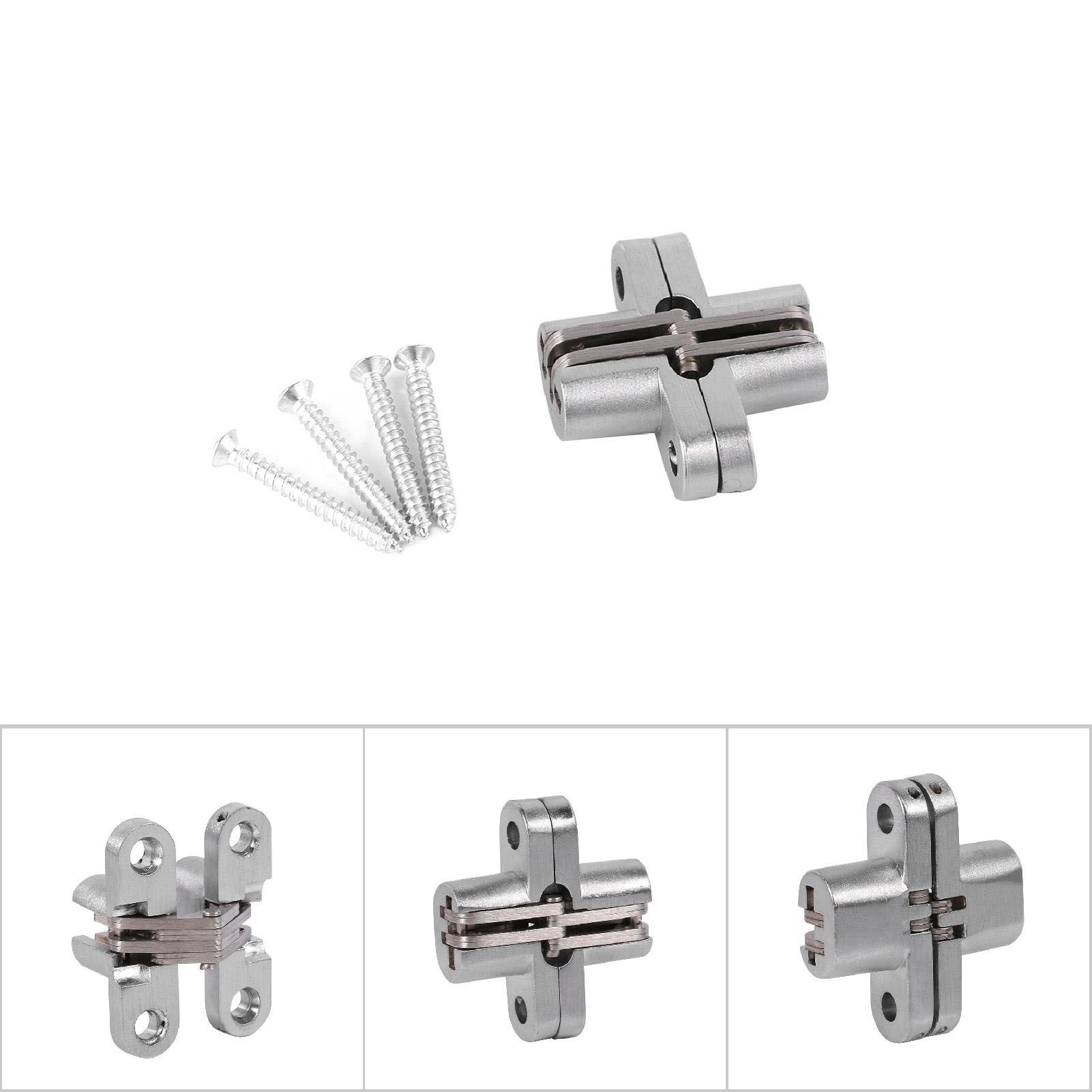 180 Degree Zinc Alloy Invisible Folding Door Cross Hidden Hinges (43.7mm) view 10