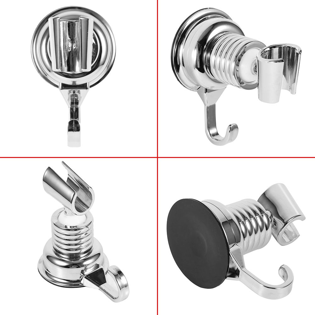 ABS 360 Degree Attached Adjustable Bathroom Shower Head Base Bracket Holder view 2