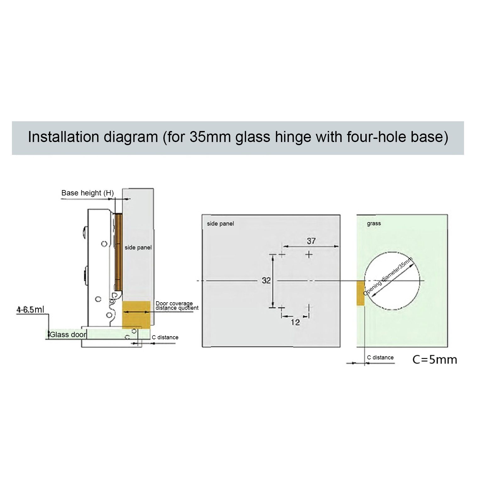 2Pcs/set Easy Installation Type Cabinet Cupboard Wardrobe Door Furniture view 12