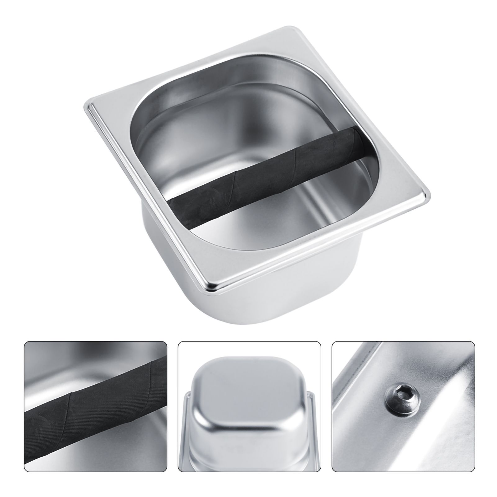 Stainless Steel Holder Container Knock Box Tool Accessory for Professional view 3