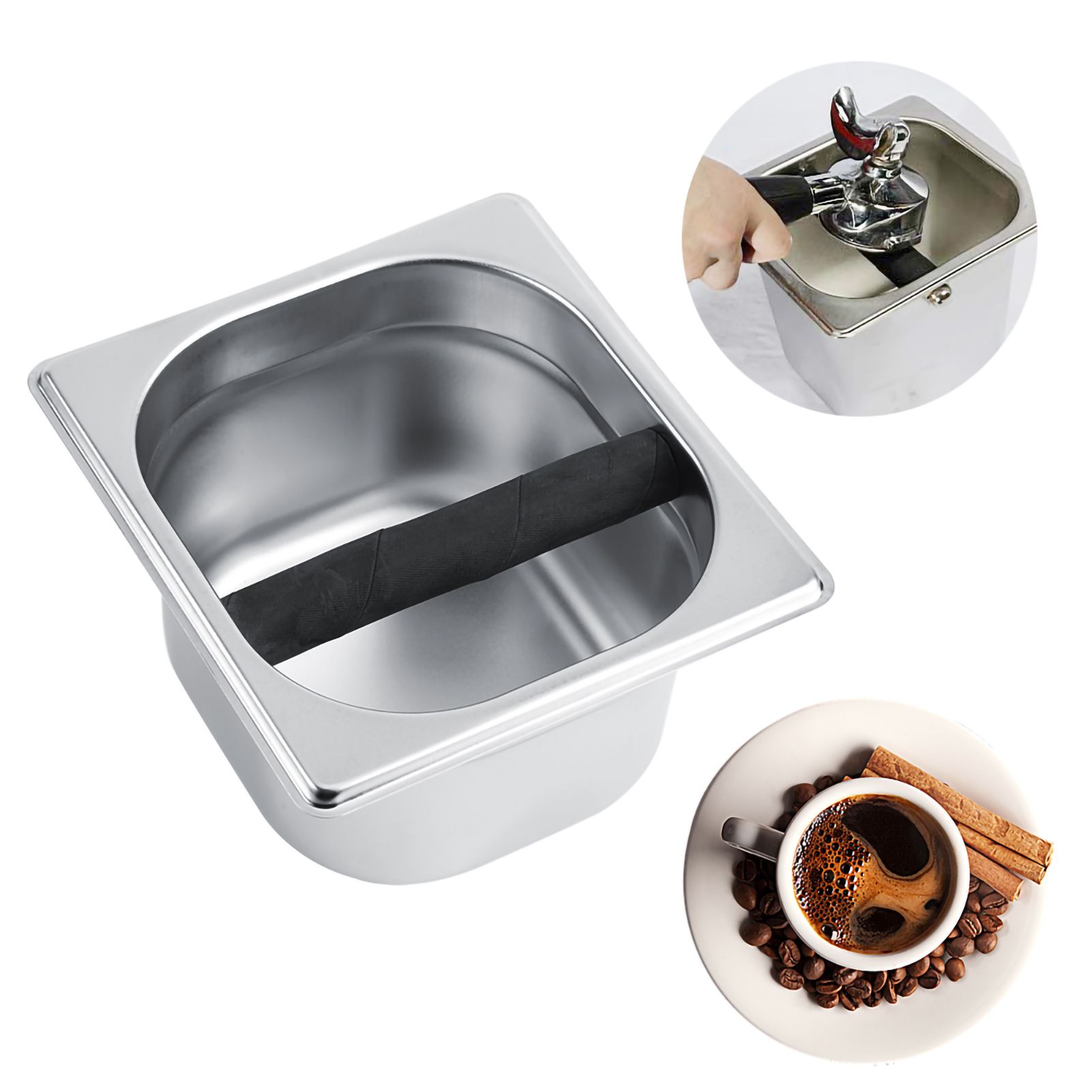 Stainless Steel Holder Container Knock Box Tool Accessory for Professional view 5
