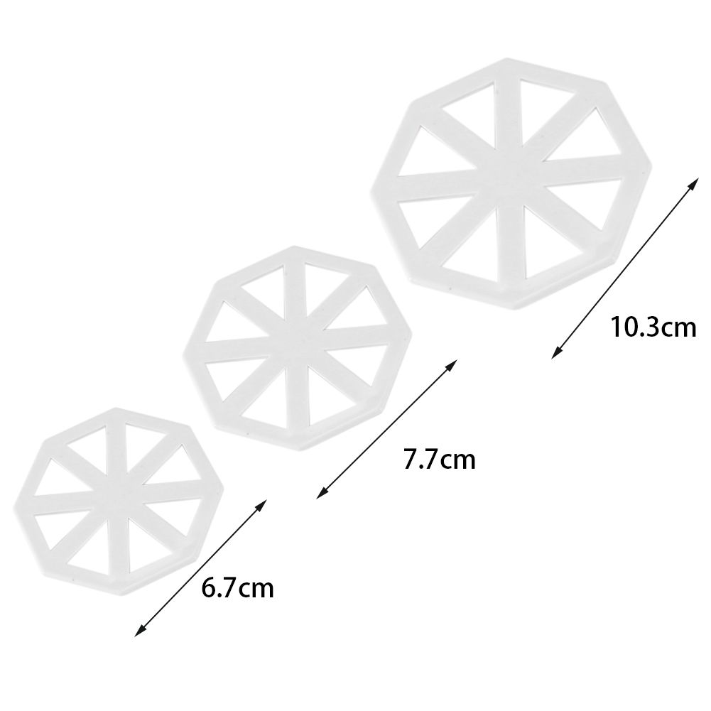 3pcs/set Bunting Flag Cutters Cake Decorating Mold Chocolate Fondant Mould DIY view 3