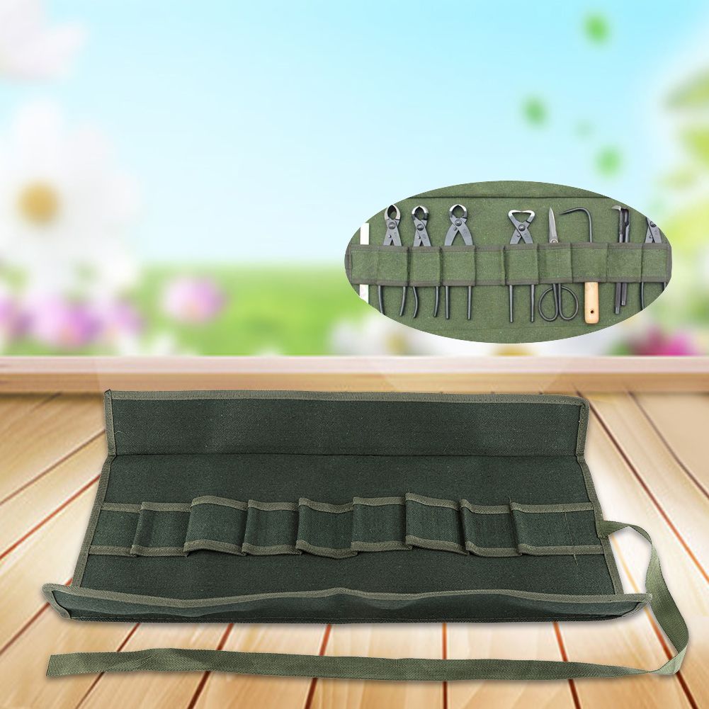 1Pc Canvas Gardening Handle Portable Multifunctional Storage Package Tool Set view 7
