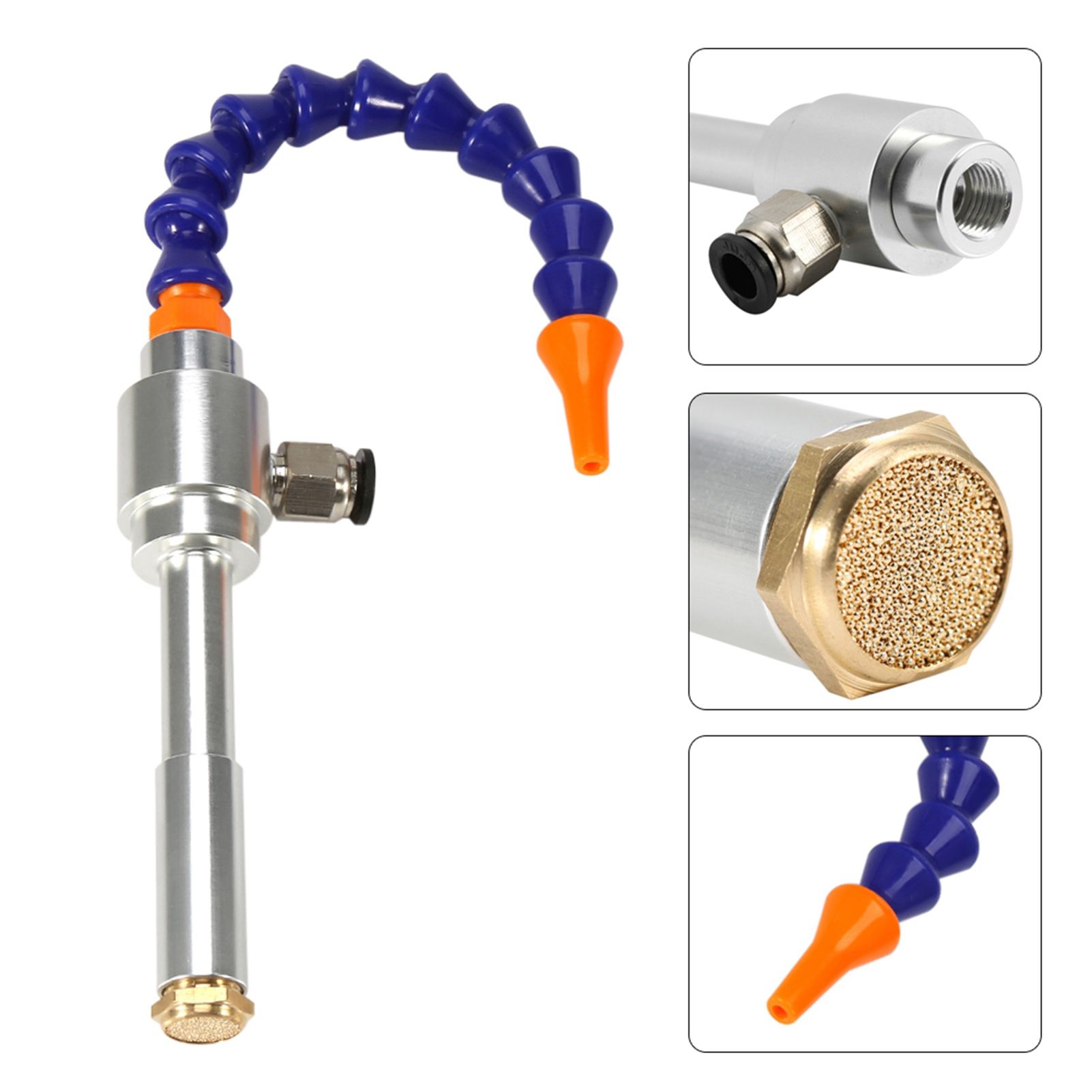 130mm Aluminum Alloy Mechanical Process Mini Vortex Cold Air Dry Cooling Gun view 3
