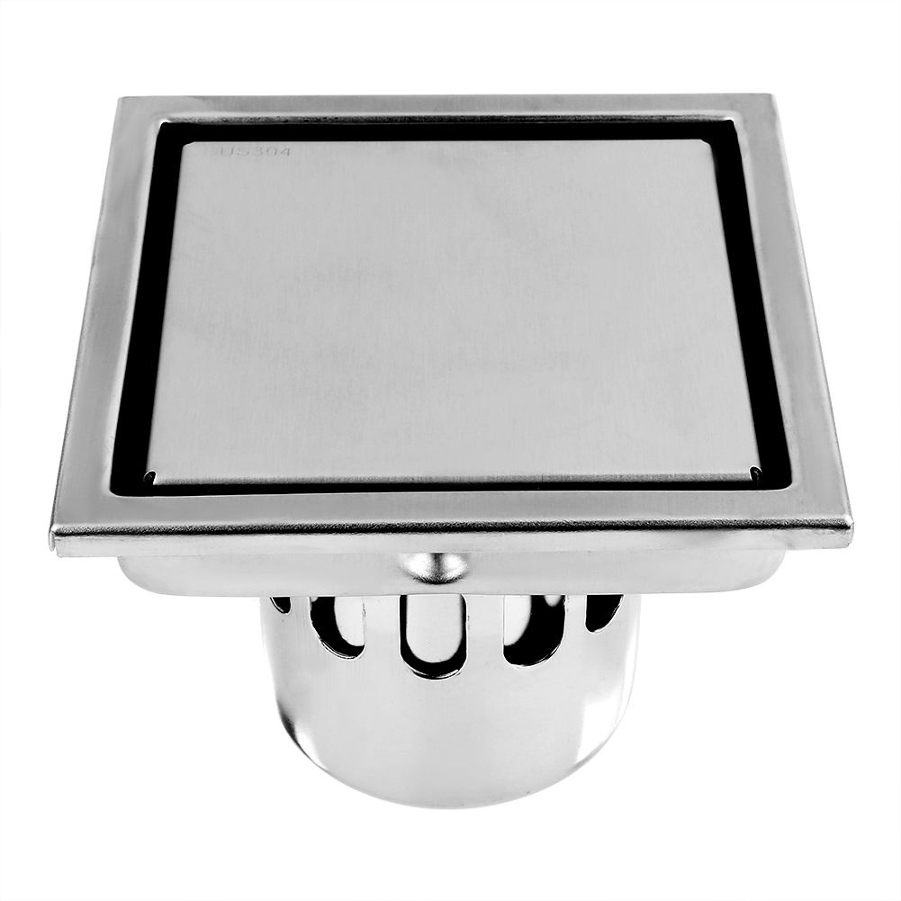 Home Stainless Steel Square Shape Anti odor Bathroom Floor Drain Waste Gate view 2