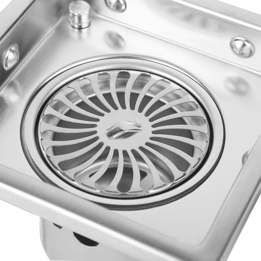 Home Stainless Steel Square Shape Anti odor Bathroom Floor Drain Waste Gate view 10