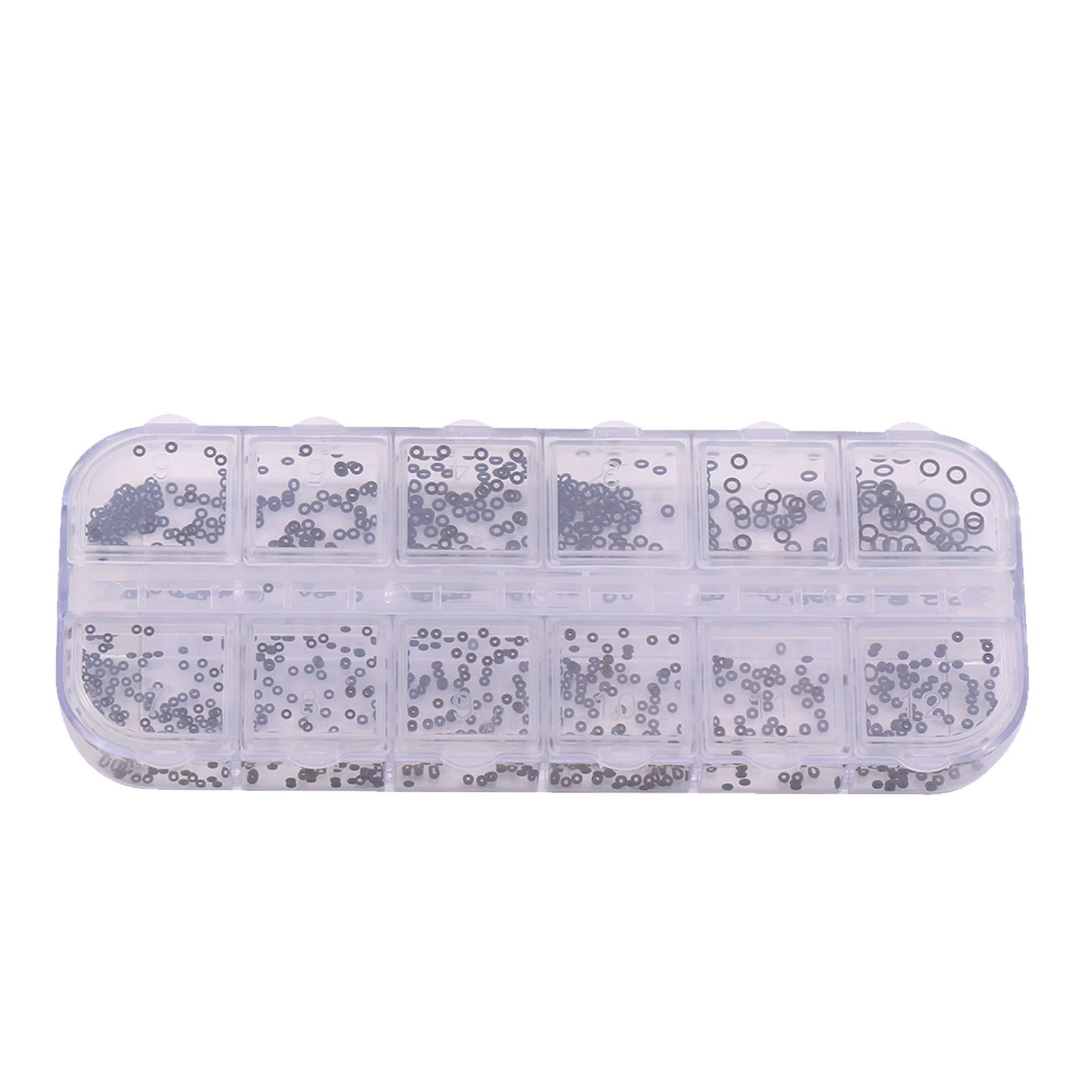 1.4-2.8mm 12 Sizes Rubber Rings Watches Gaskets Tiny Crown O Ring Box Set for