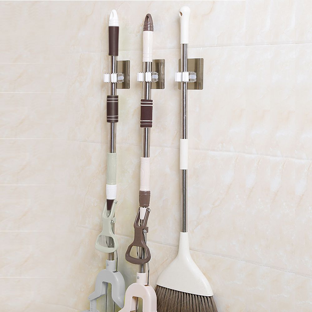 Mop Broom Gripper Holder Hooks view 2