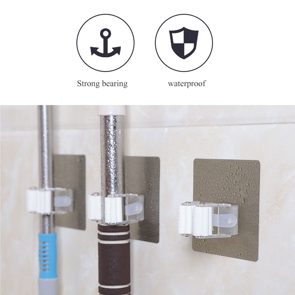 Mop Broom Gripper Holder Hooks view 7