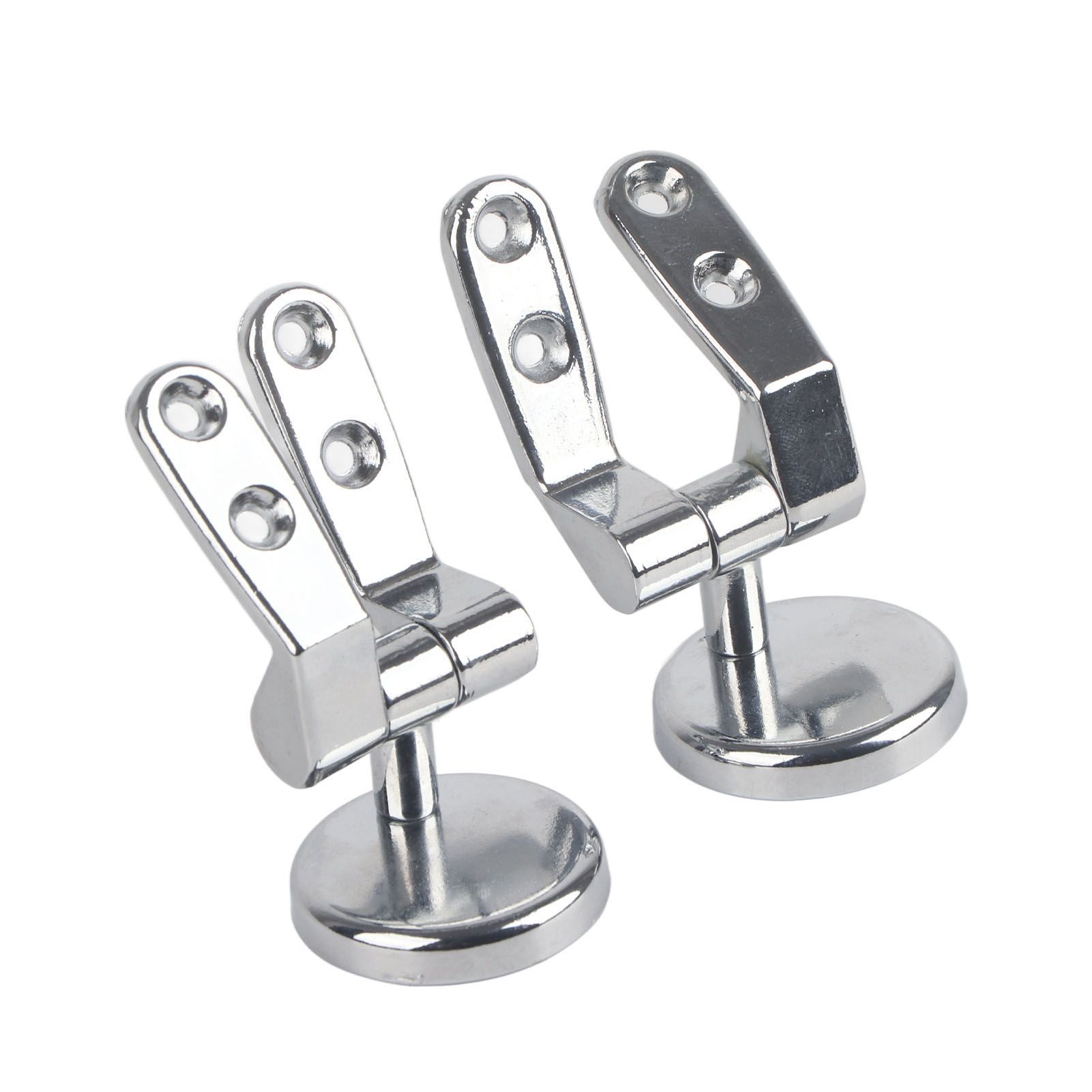 Replacement Toilet Seat Hinge Chrome Hinge With Fittings Bathroom Hotel Set view 3