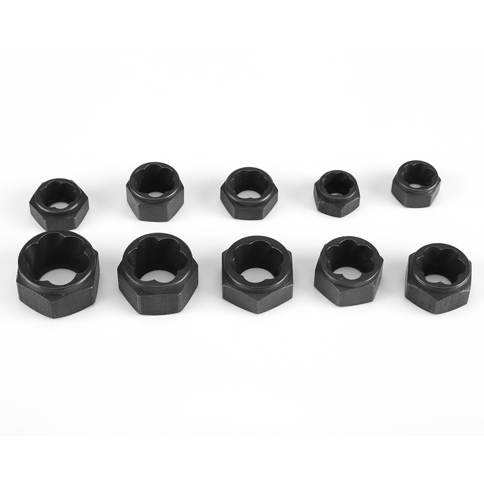 10 Pieces Damaged Bolt Nut Screw Remover Extractor Removal Set Threading Tools Kit view 3