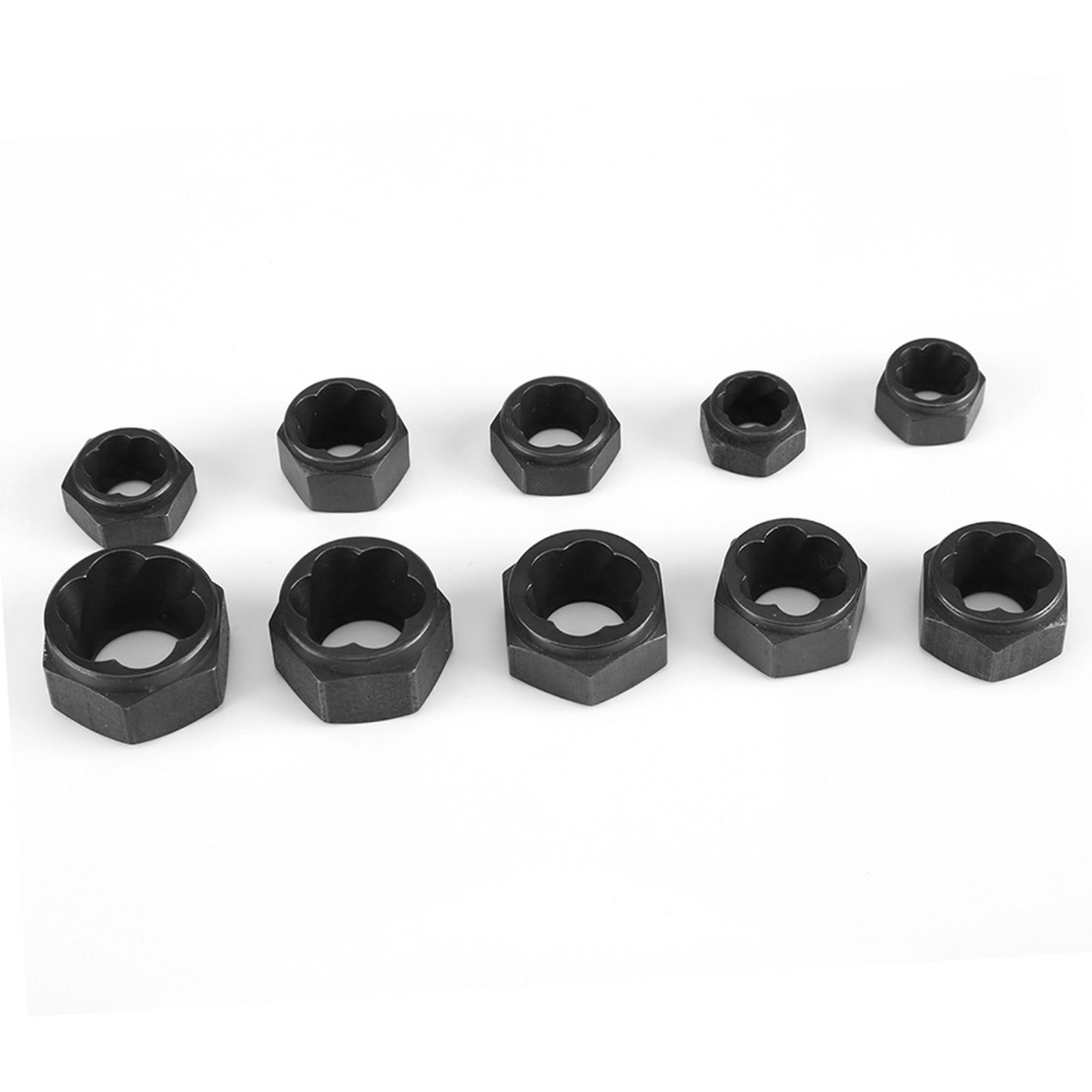 10 Pieces Damaged Bolt Nut Screw Remover Extractor Removal Set Threading Tools Kit view 5
