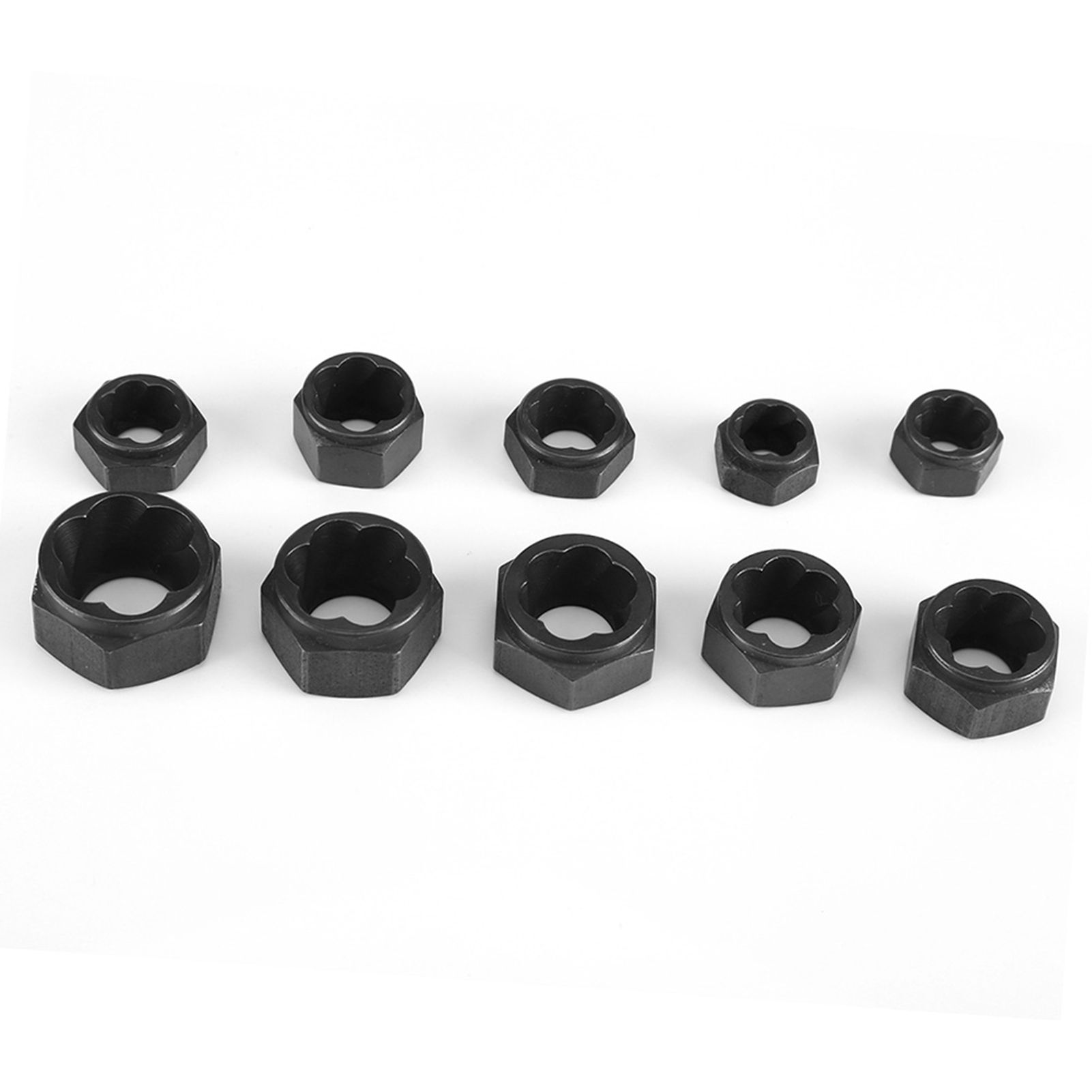 10 Pieces Damaged Bolt Nut Screw Remover Extractor Removal Set Threading Tools Kit view 6