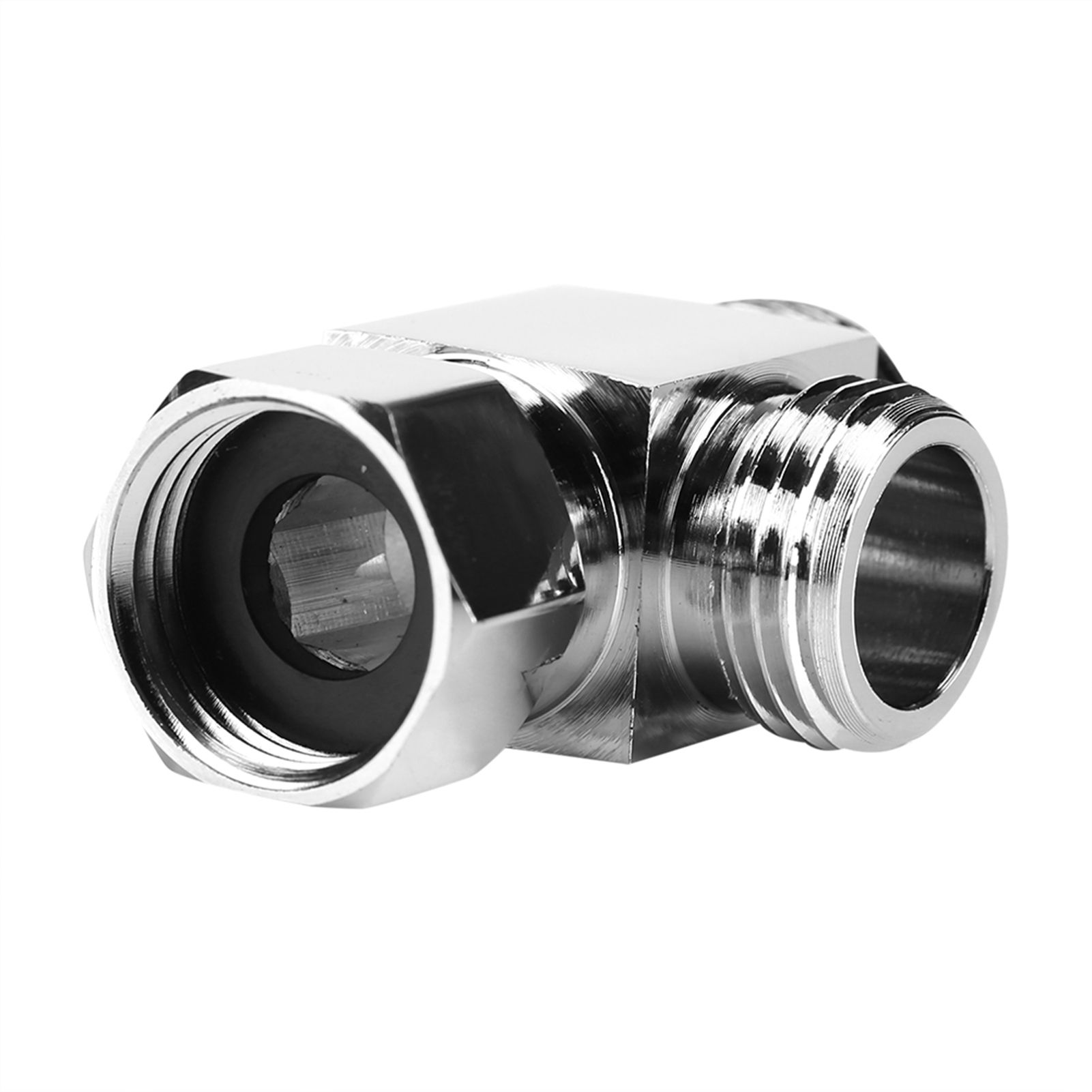 3 Way Brass Chrome Diverter G1/2" T Shape Adapter Value for Shower Arm Mounted view 8