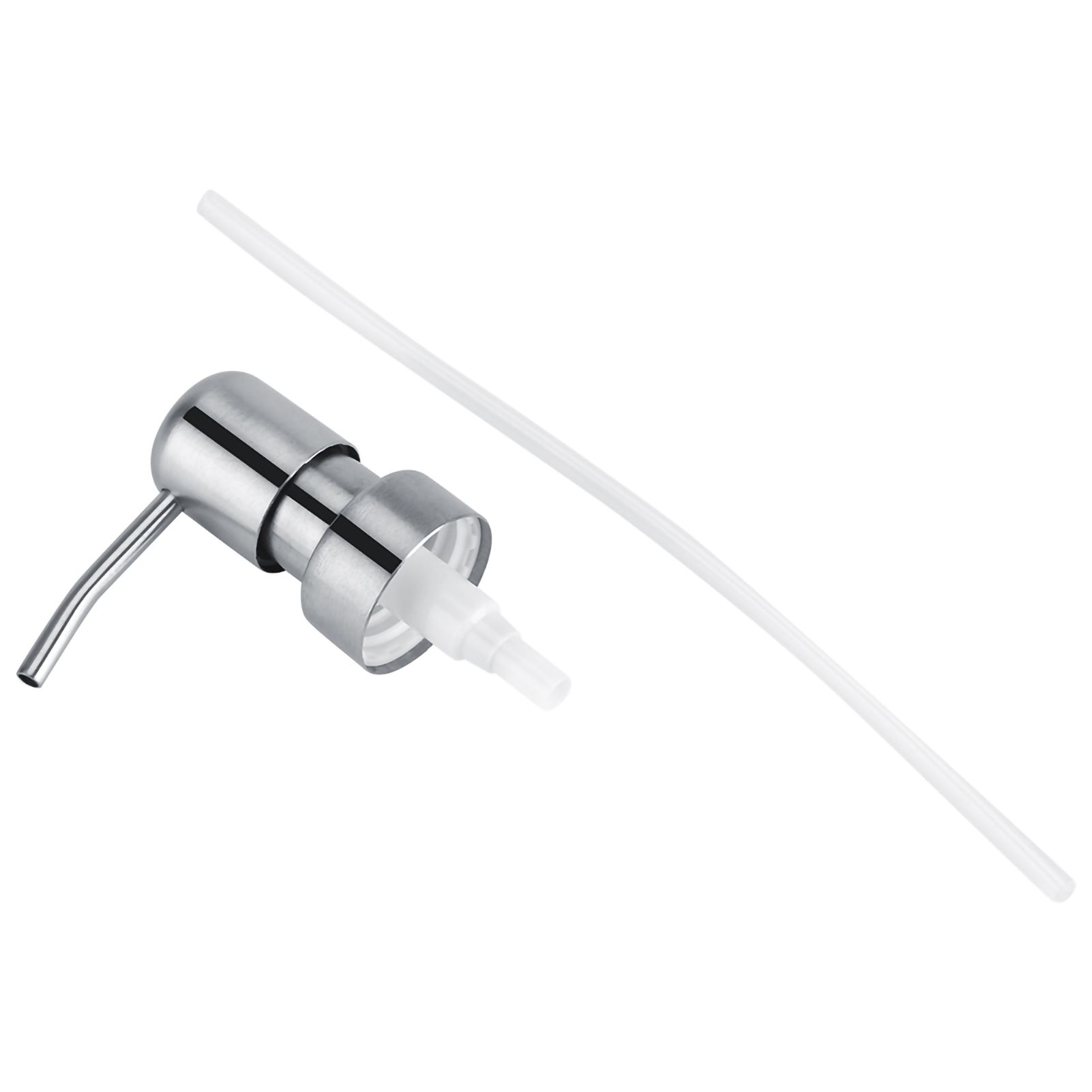 1Pc 304 Stainless Steel Liquid Soap Shampoo Silvery white Pump Kitchen view 11