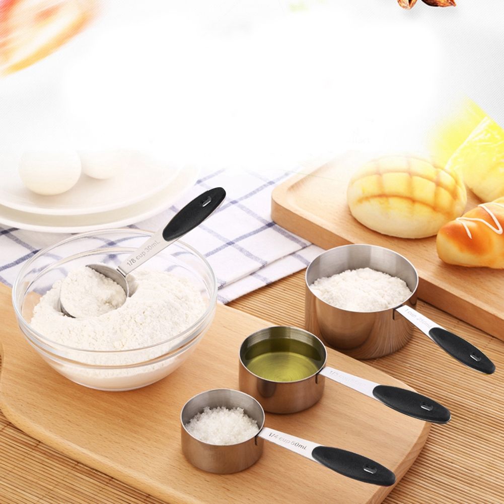 Ejoyous 10 Pieces Stainless Steel Measuring Cups and Spoons with Silicone view 6