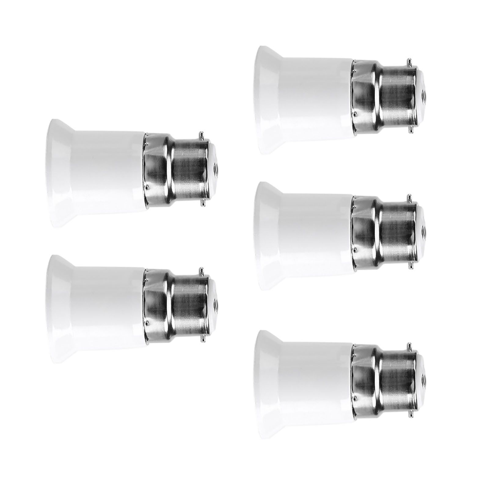 5pcs B22 Male to E27 Female Socket Base Bulb Adapter Converter Lamp Holders view 9