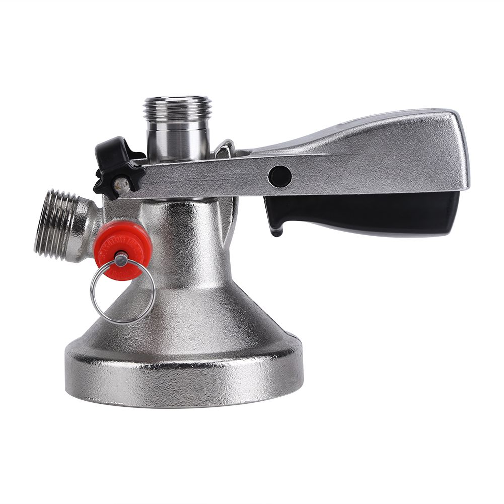 G Type Keg Stainless Steel Coupler Draft Beer Dispenser Brew w Air Valve Home view 2