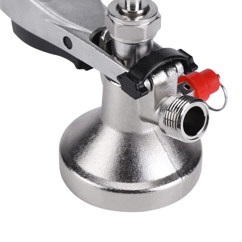 G Type Keg Stainless Steel Coupler Draft Beer Dispenser Brew w Air Valve Home view 8