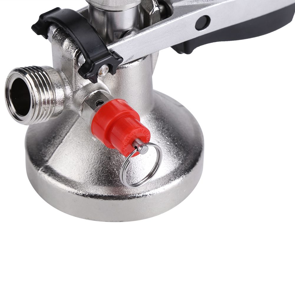 G Type Keg Stainless Steel Coupler Draft Beer Dispenser Brew w Air Valve Home view 9