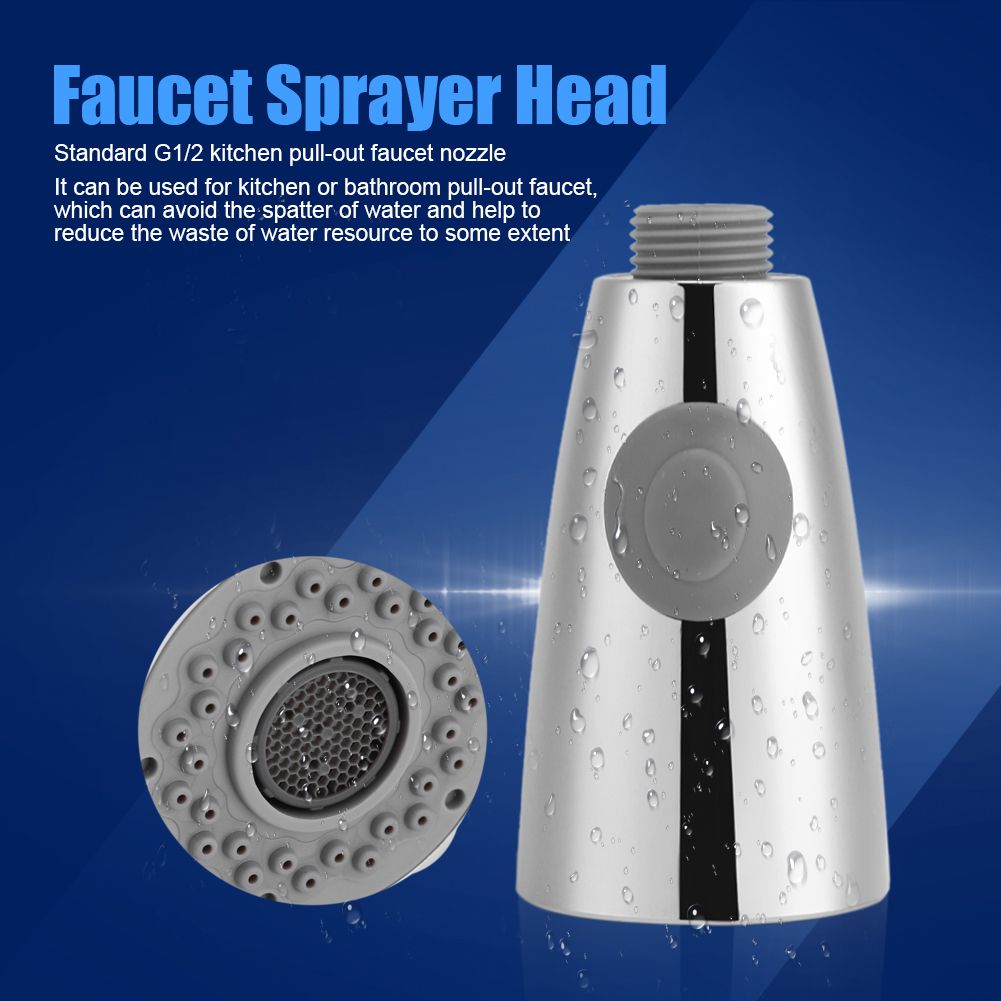 Pull Out Faucet Sprayer Kitchen Bathroom Tap Shower Spray Head Replacement Part view 6