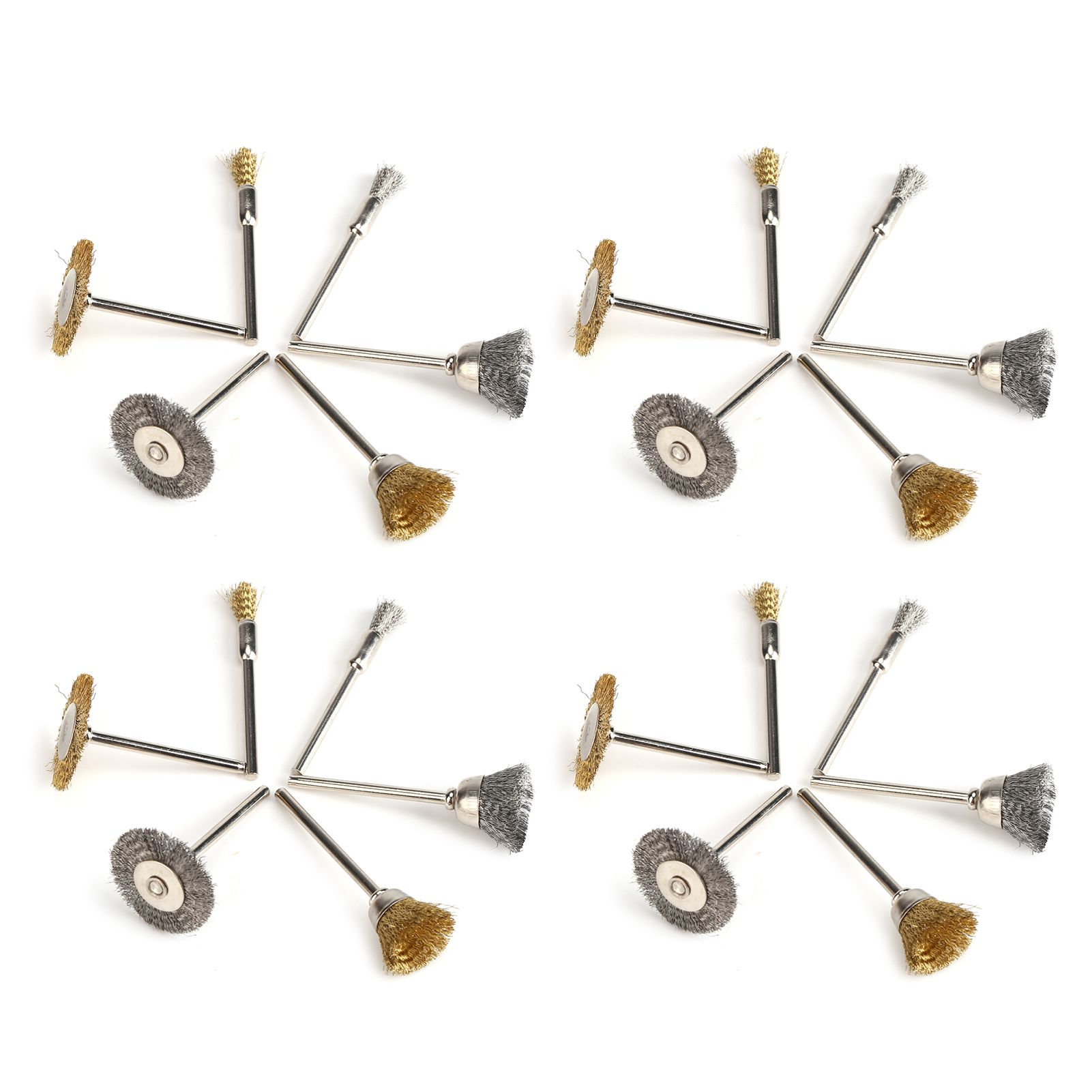 24pcs Stainless Steel/Brass Wire Wheel Polishing Brushes for Grinder Drill view 9