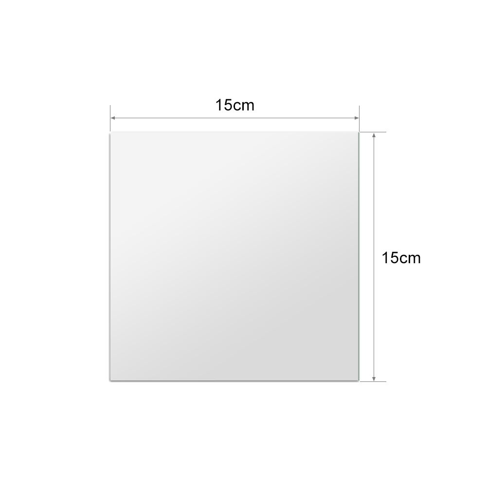 16pcs DIY Squares Mirror Wall Stickers 15cm Selfadhesive Tiles 3 D Mirror view 3