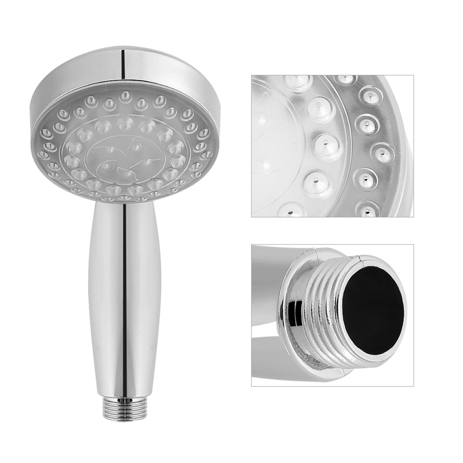 LED Shower Head 3 Color Changing Water Glow Light Temperature Sensor Bathroom view 10