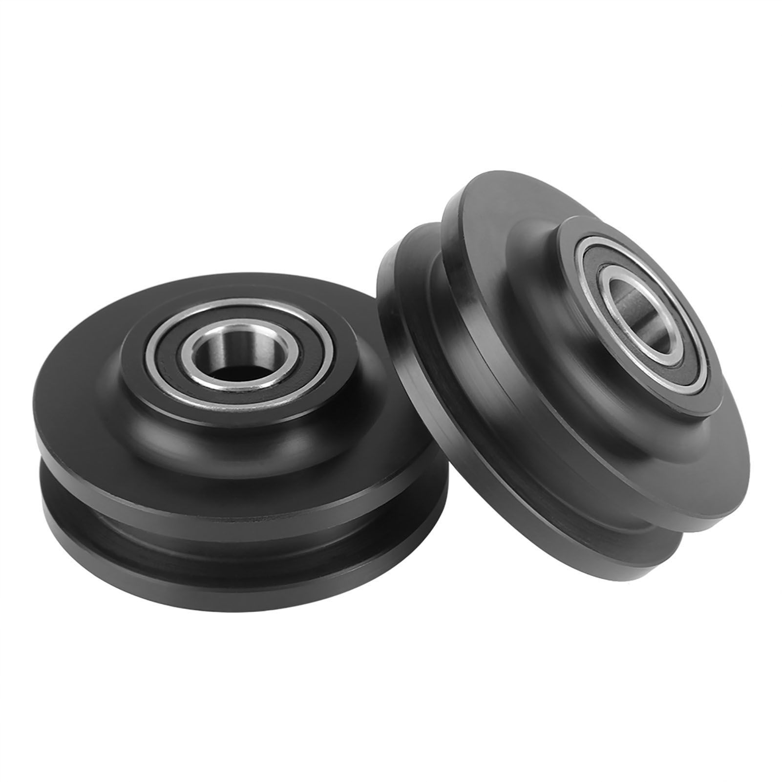 2Pcs Sliding Barn Door Wheel Closet Hardware Roller Cabinet Window Pulley Home Use view 10