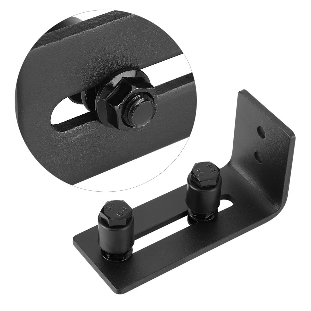 Carbon Steel Adjustable Wall Mount Sliding Barn Door Bottom Floor Guide Hardware view 11