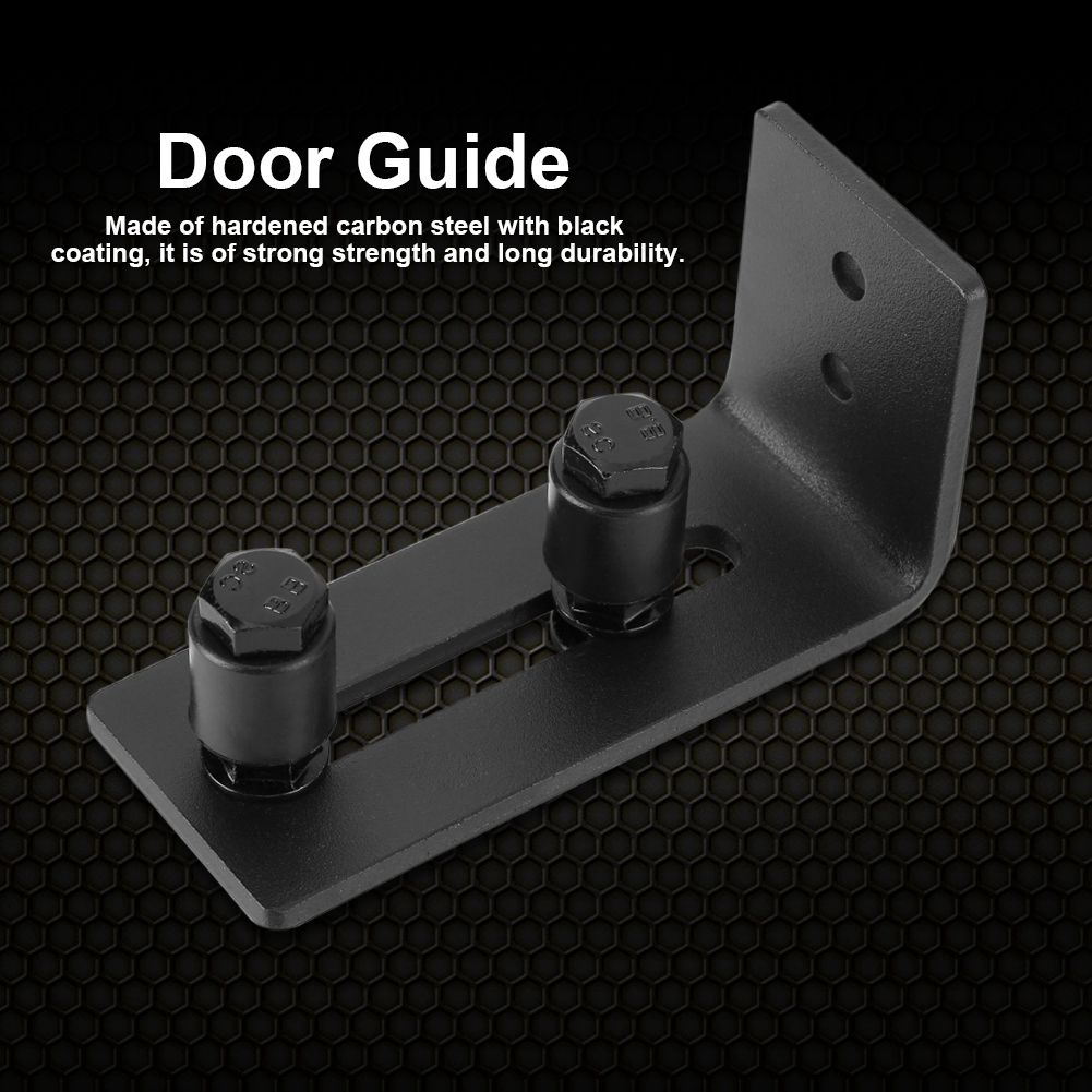 Carbon Steel Adjustable Wall Mount Sliding Barn Door Bottom Floor Guide Hardware view 13