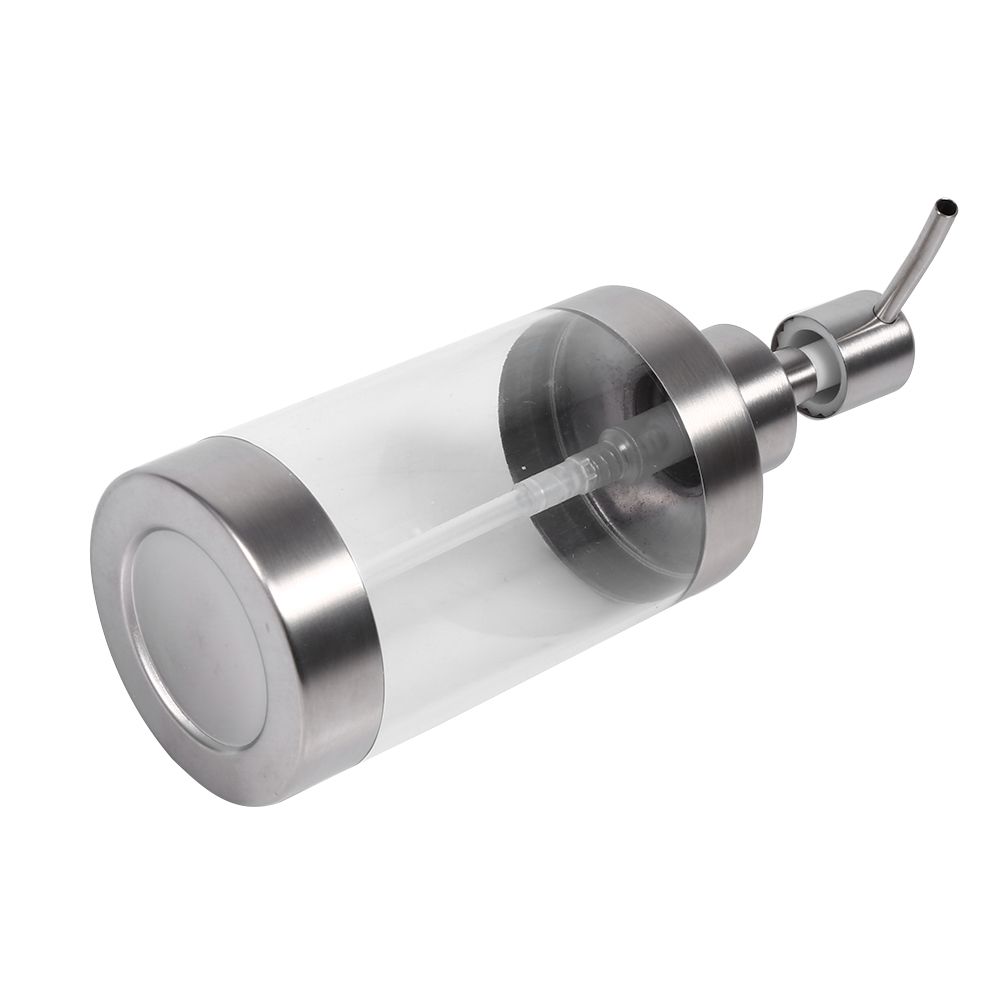 1PC 350ml Soap Dispenser Countertop Pump Lotion Bottle 304 Stainless Steel&Acrylic view 4