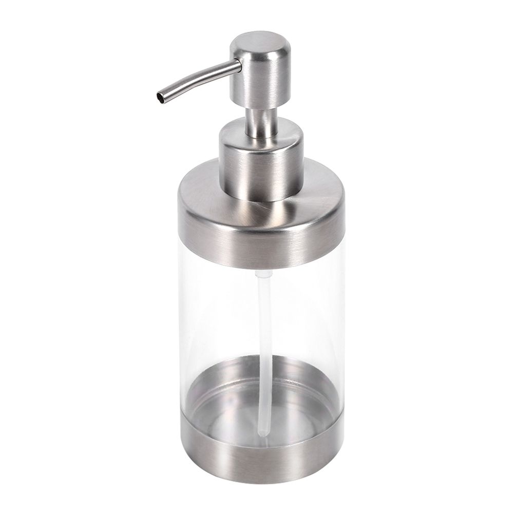 1PC 350ml Soap Dispenser Countertop Pump Lotion Bottle 304 Stainless Steel&Acrylic view 15