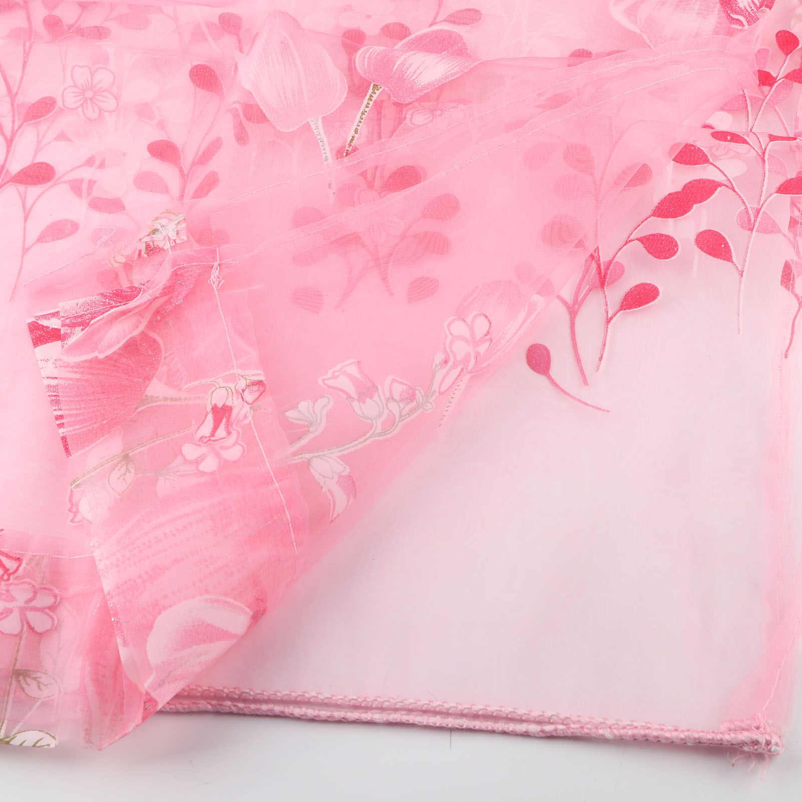 100*200cm Tulips Printing Tulle Curtains Sheer Drape Balcony Window Decoration view 8