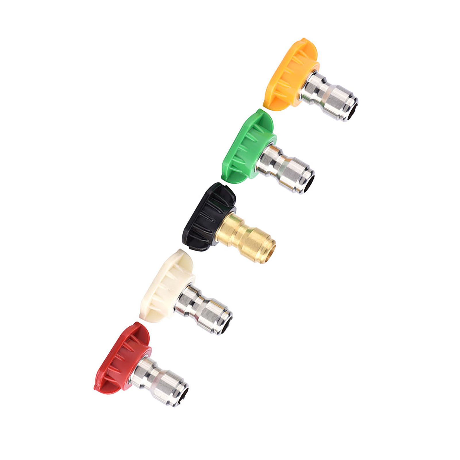 5pcs New Pressure Washer Spray Nozzles Tip Set Variety Degrees For Quick view 12