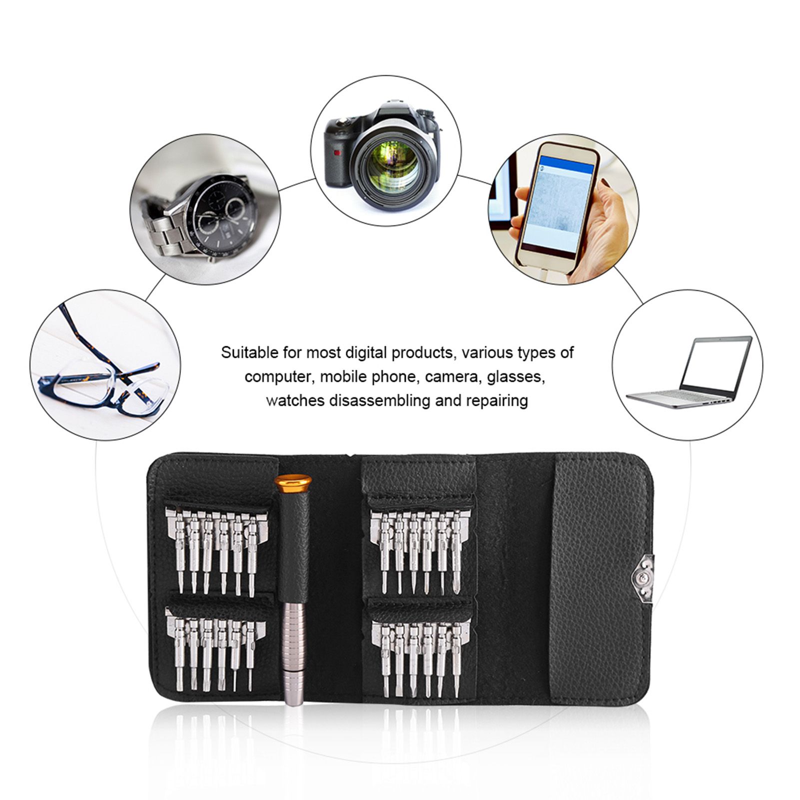 25 In 1 Small Mini Accuracy Screwdrivers Set Laptop Watch Jewelry Electronics view 11