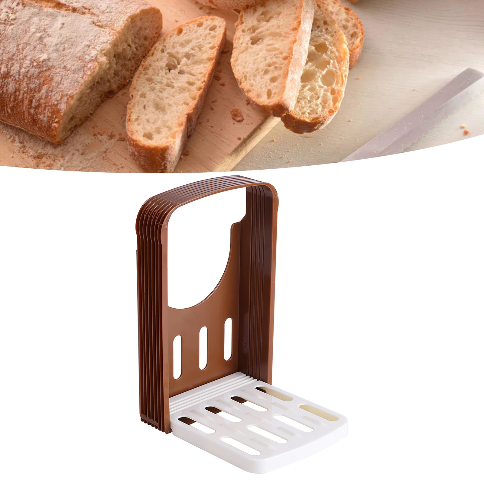 Bread/Toast Cutter Mold Kitchen Sandwich Slicing Guide Foldable Tools with 4 view 12
