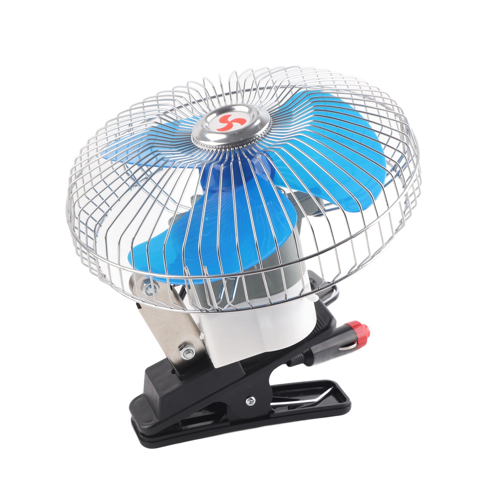 12V 25W Mini Portable Auto Vehicle Clip On Cooling Oscillating Fan for Car view 4