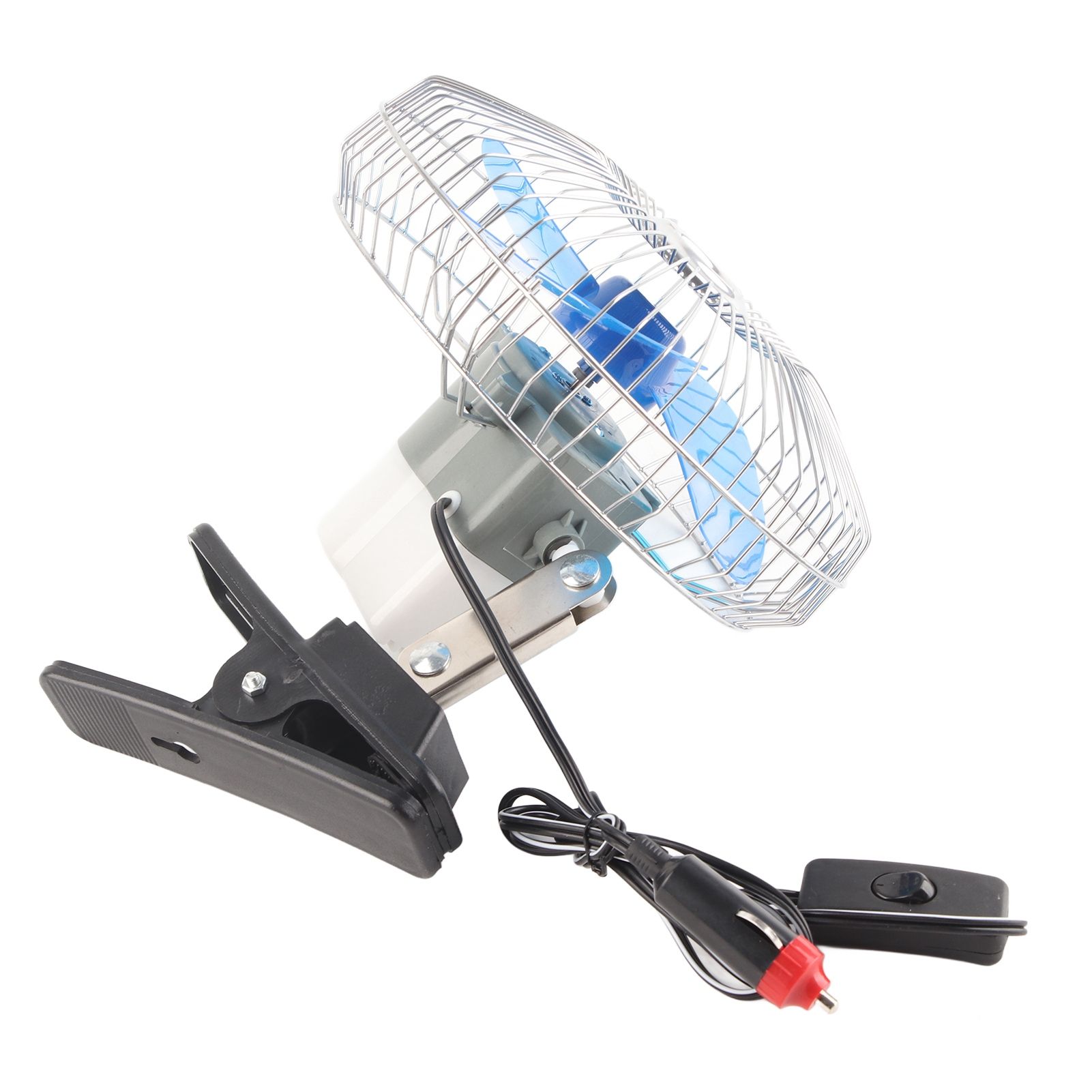 12V 25W Mini Portable Auto Vehicle Clip On Cooling Oscillating Fan for Car view 6
