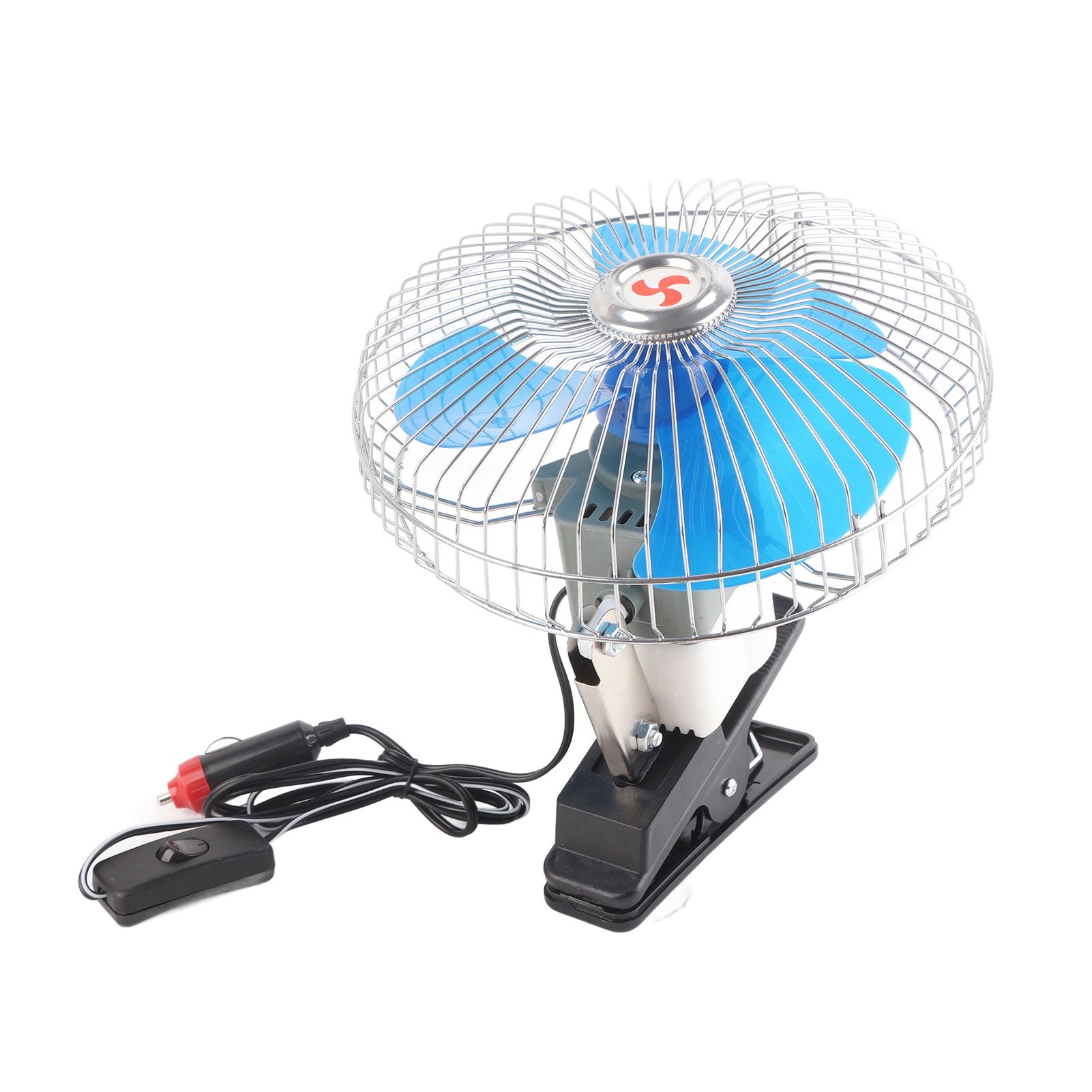 12V 25W Mini Portable Auto Vehicle Clip On Cooling Oscillating Fan for Car view 10