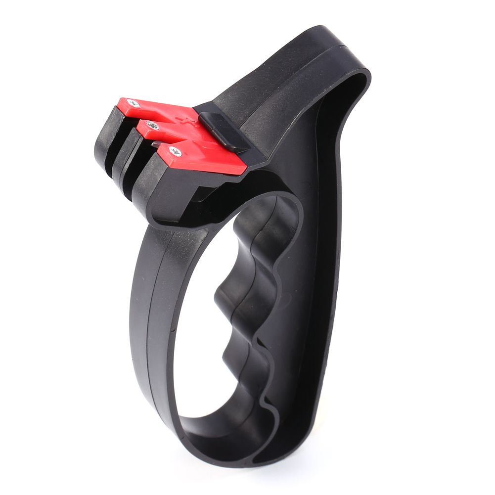 Professional 2 in 1 Handheld Scissors Knife Blade Cutter Sharpener Tools New view 6