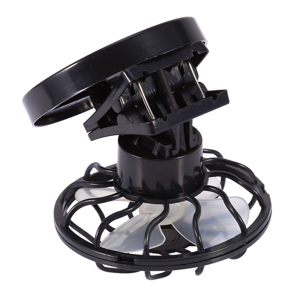 Electric Mini Clip on Solar Fan Air Conditioner Cooling Cell Fan Travel view 2