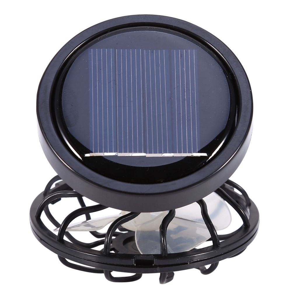 Electric Mini Clip on Solar Fan Air Conditioner Cooling Cell Fan Travel view 3