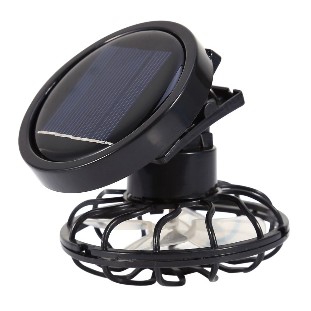 Electric Mini Clip on Solar Fan Air Conditioner Cooling Cell Fan Travel view 5