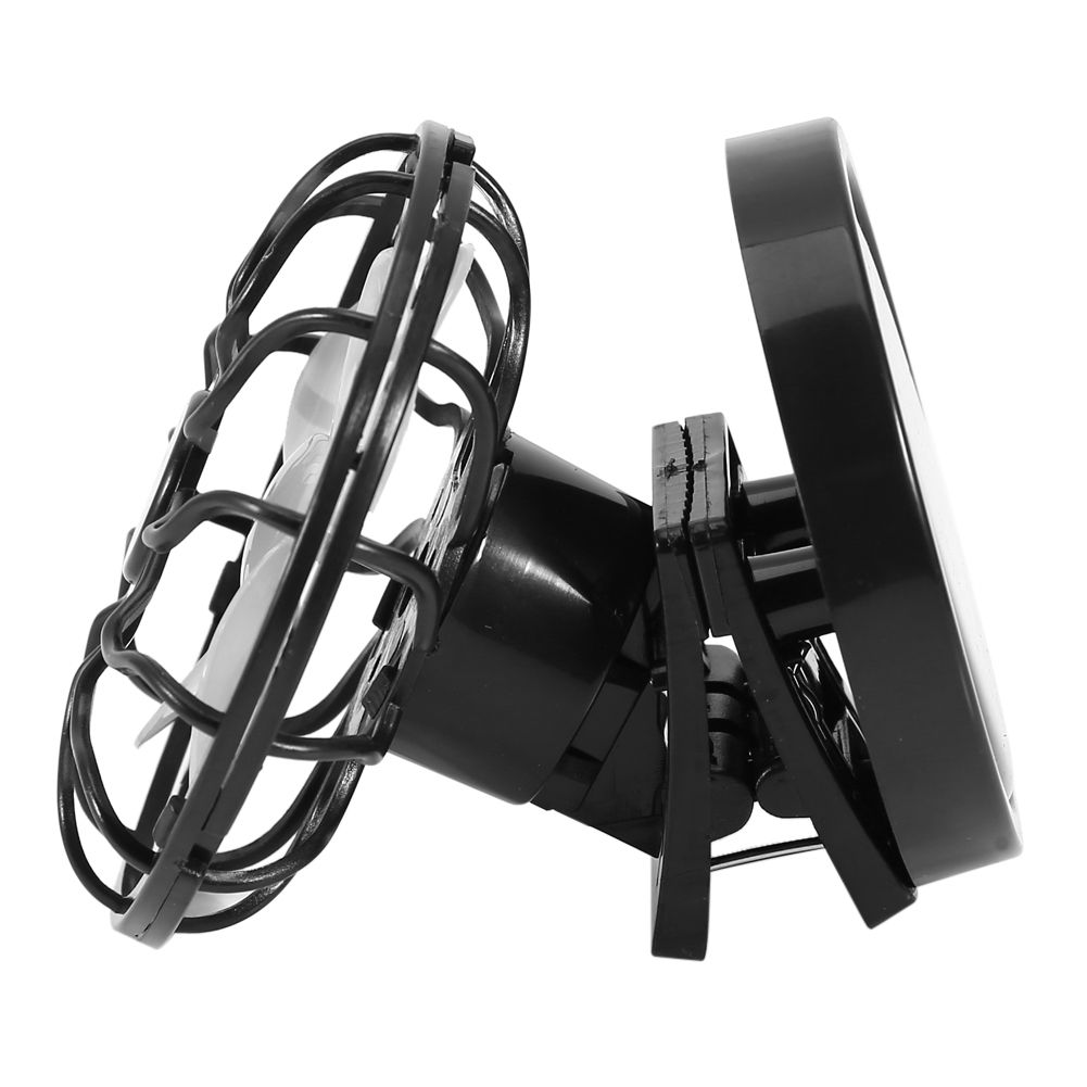 Electric Mini Clip on Solar Fan Air Conditioner Cooling Cell Fan Travel view 8