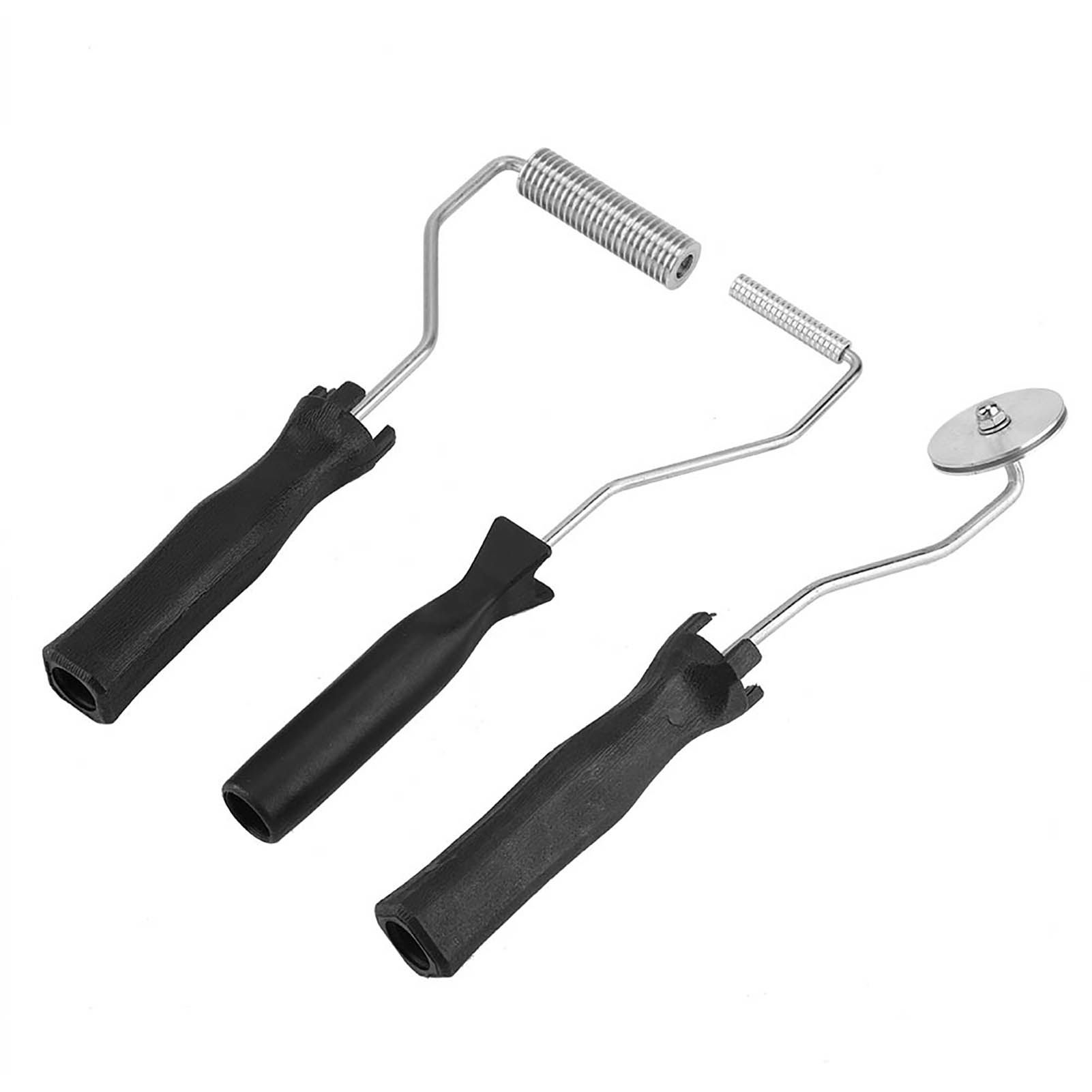 Aluminum Alloy Fiberglass Bubble Laminating Roller ABS Handle for GRP FRP view 2