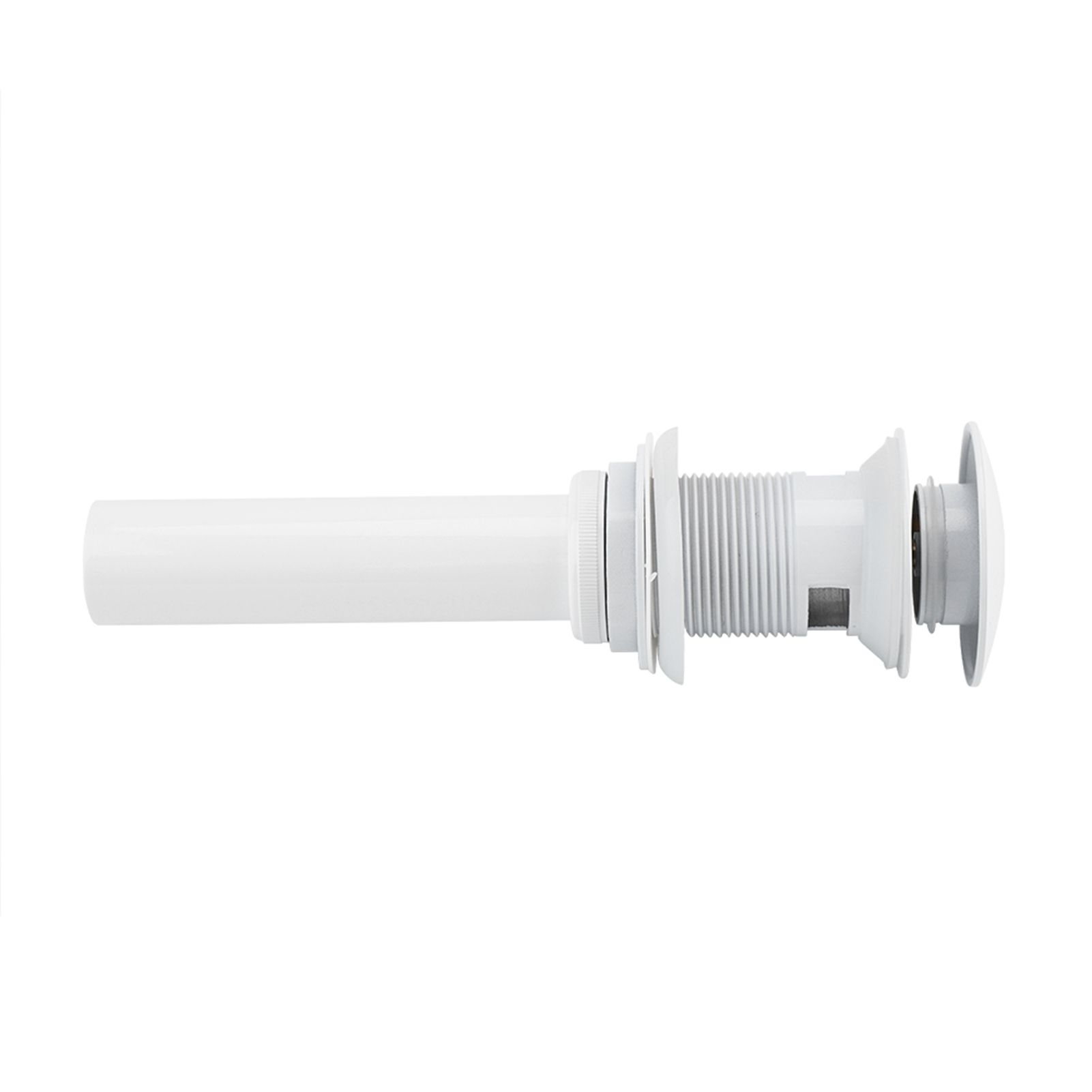 Kitchen Bathroom Basin Sink White Coating Brass Pop Up Drain Stopper with view 4