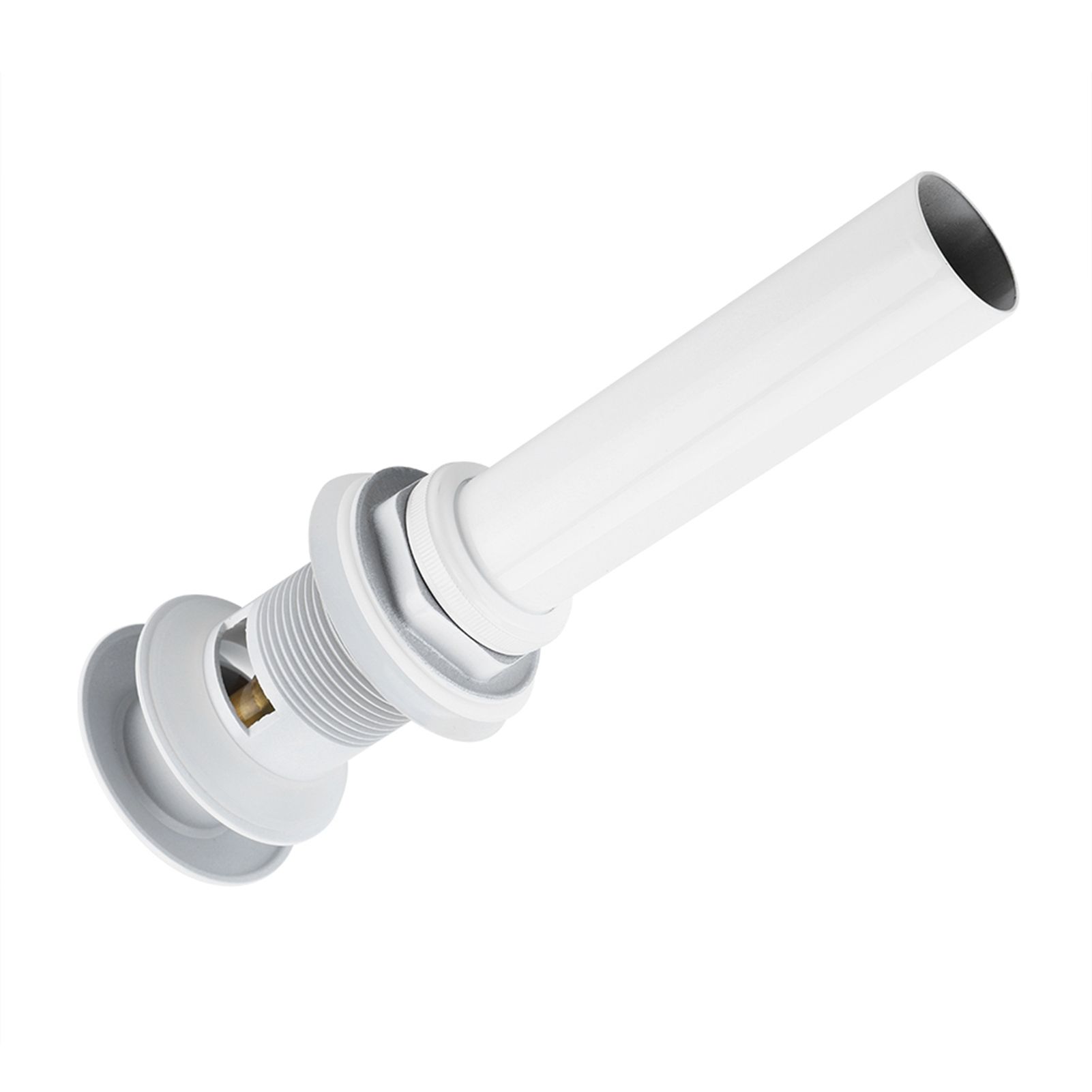 Kitchen Bathroom Basin Sink White Coating Brass Pop Up Drain Stopper with view 10